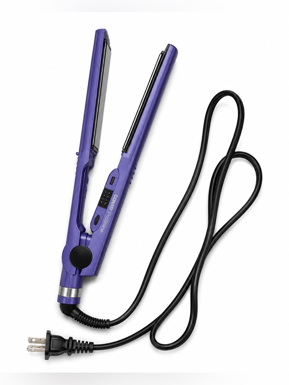 Conair Pro Shine Purple Hair Straightener Flat Iron Ceramic Styling Tool
